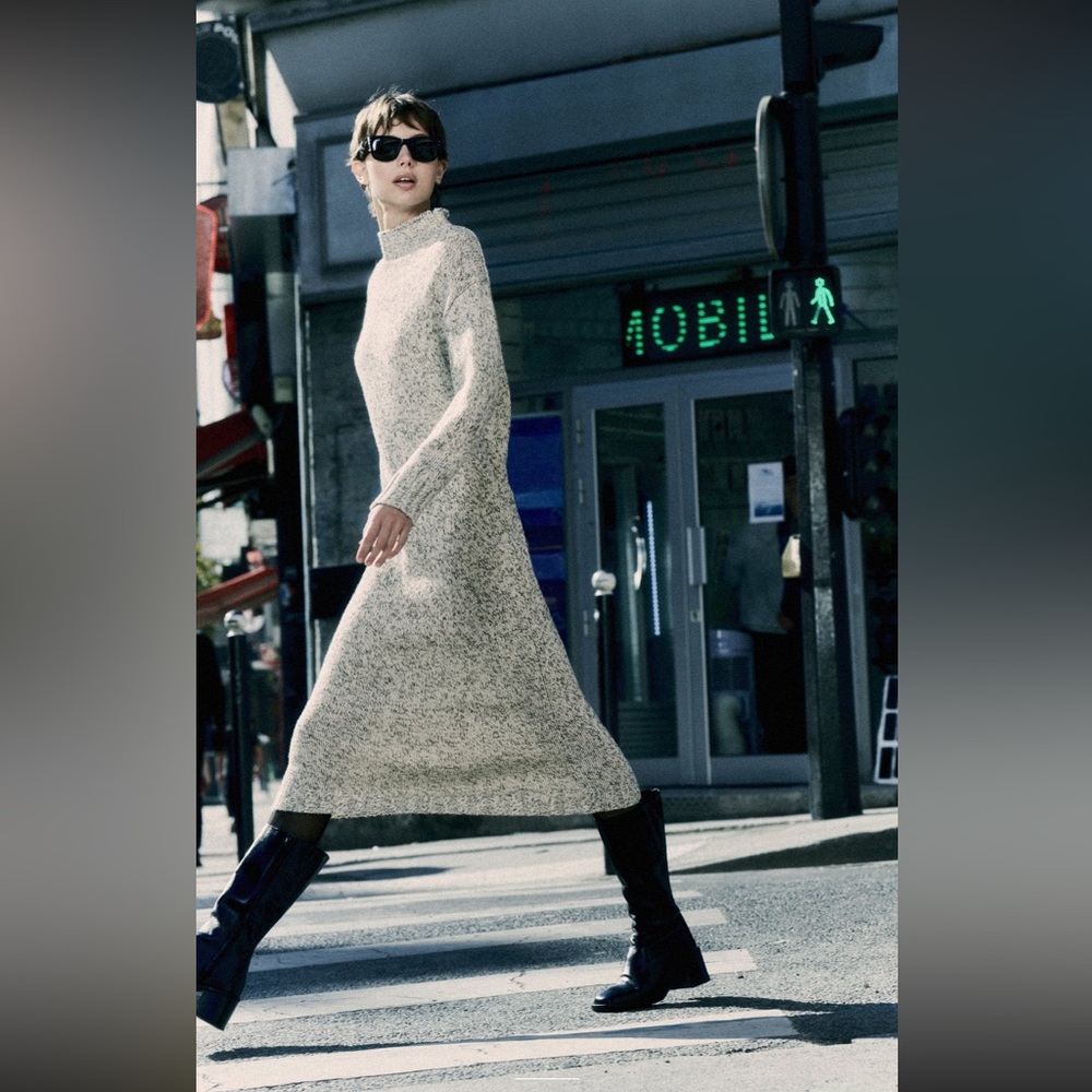 Zara long knit dress
